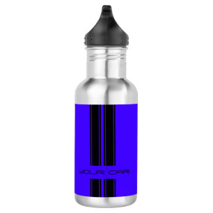 En Acier Inoxydable Voiture bleue et noire de bouteille d'eau -