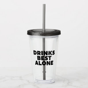 En Acrylique Boissons Meilleur Verre Alone