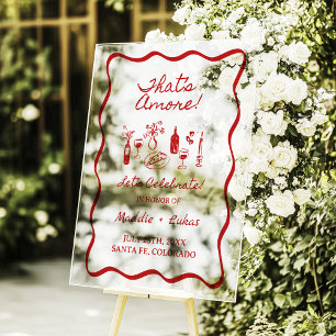 En Acrylique C'est l'amour Panneau de Signe de Dîner de Répétit