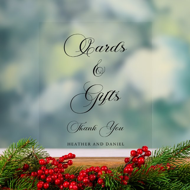 En Acrylique Élégant panneau Mariage de calligraphie (Créateur téléchargé)