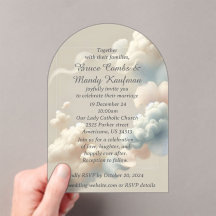 Invitations acryliques Bliss Éthérées