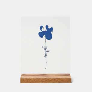 En Acrylique Minimalisme Panneau de fleurs acryliques simple