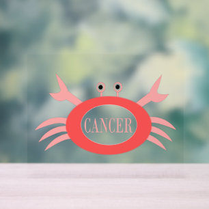 En Acrylique Panneau cancéreux Crabe