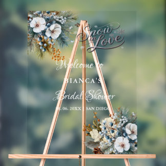 En Acrylique Panneau de bienvenue floral bohème bleu pour maria