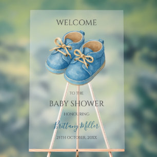En Acrylique Panneau de bienvenue pour Baby Shower Minimaliste 