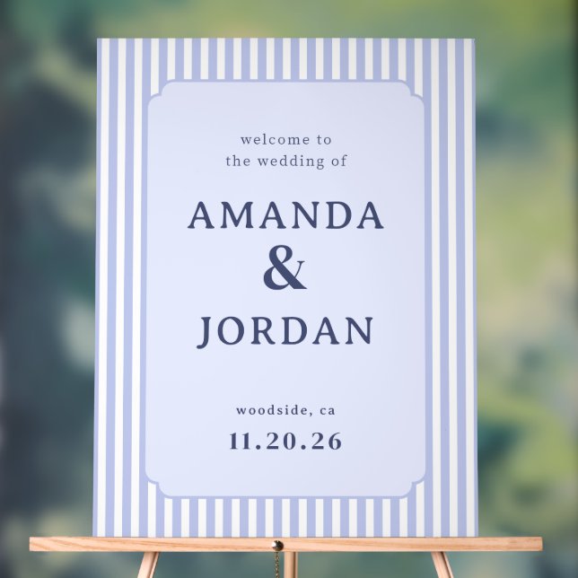 En Acrylique Panneau de Mariage Pastel Élégant (Neutre)