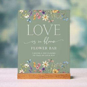 En Acrylique Panneau fleur sauvage Fête des mariées  