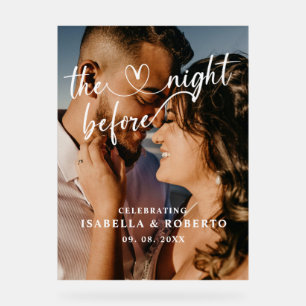 En Acrylique Panneau La Nuit Avant Le Dîner Mariage