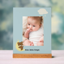 Photo personnalisée sur le panneau Lune