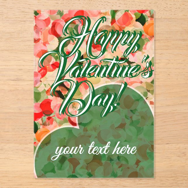 En Acrylique Valentine's Day  Acrylic Invitations (Recto)