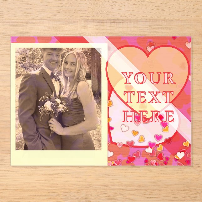 En Acrylique Valentine's Day  Acrylic Invitations (Recto)