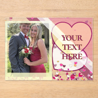 En Acrylique Valentine's Day  Acrylic Invitations