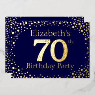 En Aluminium 60e anniversaire Foil Invitation