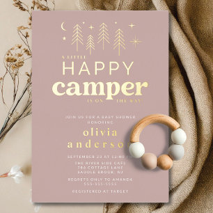 En Aluminium Bonne Invitation Baby shower Camper