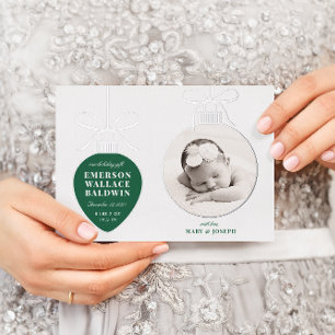 En Aluminium Carte de vœux de fêtes pour l'annonce de bébé avec