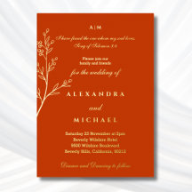 Élégante invitation de mariage chrétien avec verse