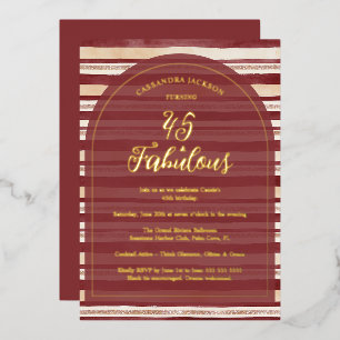 En Aluminium Exquisite Invitation Anniversaire Striees Glitter 