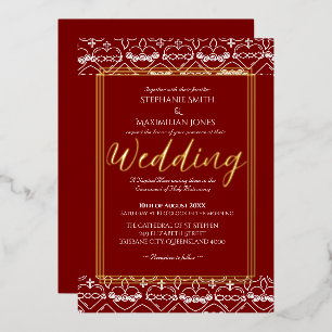 En Aluminium Faire invitation de mariage catholique
