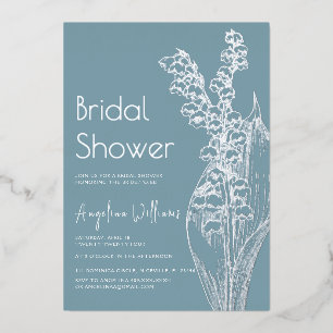 En Aluminium Foil Invitation Bride Douche.