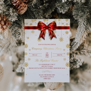 En Aluminium Invitation à la fête de Noël de la société Gold Fo