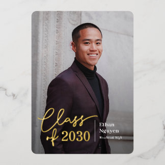 En Aluminium Invitation à un diplôme de fin d'études tout simpl