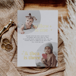 En Aluminium Invitation d'anniversaire conjointe avec Arches Go