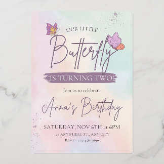 En Aluminium Invitation d'anniversaire de luxe