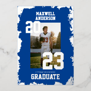 En Aluminium Invitation de la partie de graduation de la Marine