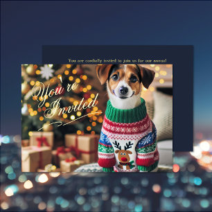 En Aluminium Invitation de la photo de Noël