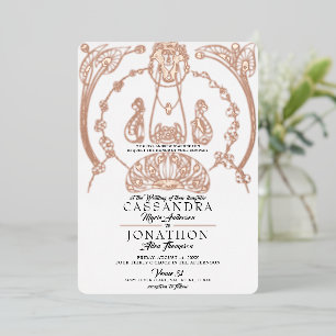 En Aluminium Invitation de mariage - Art nouveau & Poème 12