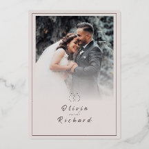 Invitation de mariage florale pour mariages modern