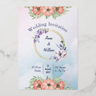 En Aluminium Invitation de mariage personnalisée