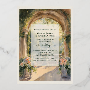 En Aluminium Invitation de mariage personnalisée Cliveden House