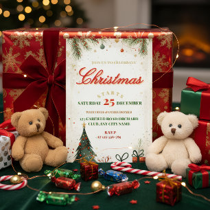 En Aluminium Invitation de Noël élégante