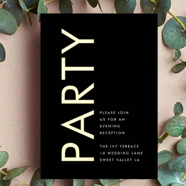 En Aluminium Invitation DE RÉCEPTION DE L'HÔTEL D'OR Ultra Mode (Créateur téléchargé)