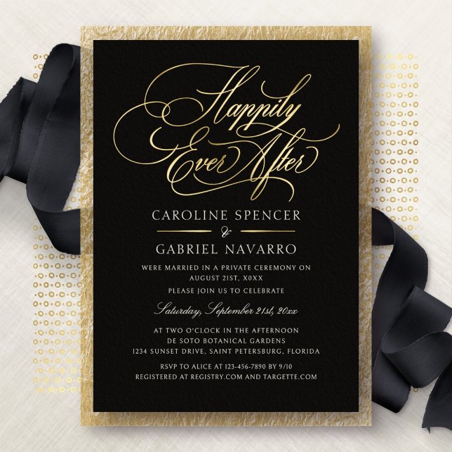 En Aluminium Invitation de réception de mariage pour vivre heur (Créateur téléchargé)