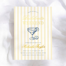 Invitation de week-end enterrement de vie de jeune