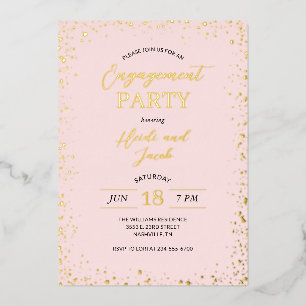 En Aluminium Invitation Foil Invi de la partie d'engagement de 