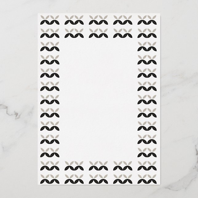 En Aluminium Invitation Kiss Kiss xx Foil (Recto)