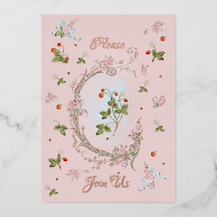 En Aluminium Invitation Marie Antoinette Versailles Baroque