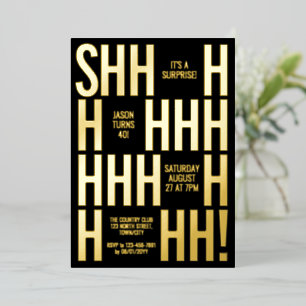 En Aluminium Invitation personnalisée pour une fête d'anniversa