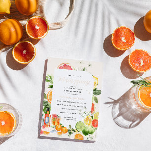 En Aluminium Invitation principale Squeeze Citrus nuptiale douc
