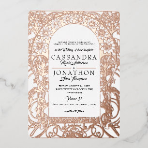 En Aluminium Meilleure invitation de mariage : Art nouveau et p
