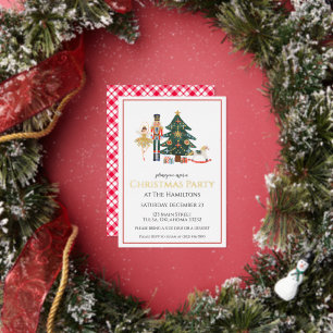 En Aluminium Nutcracker Christmas Party Invitation