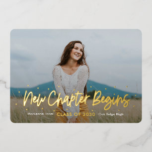 En Aluminium Perspectives positives Foil Graduation Invitation 