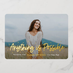 En Aluminium Perspectives positives Foil Graduation Invitation 