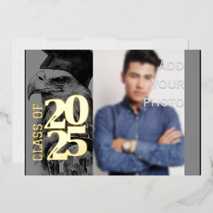 En Aluminium Spécial Graduation Foil Invitation Aigle Ajouter p