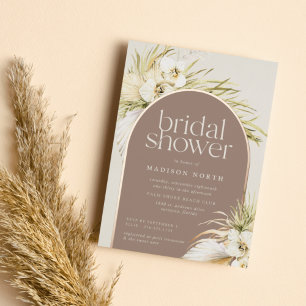 En Aluminium Vintage Tropiques Invitation de douche de mariée