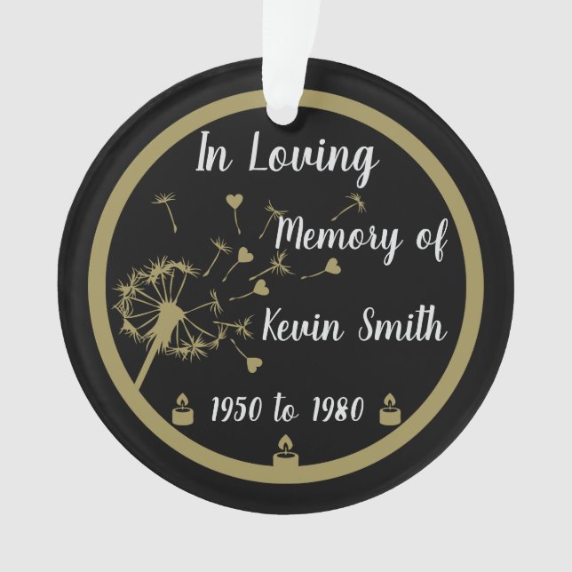 En amour Anniversaire de la mort de mémoire (devant)
