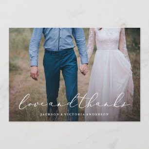 En amour Merci Carte photo